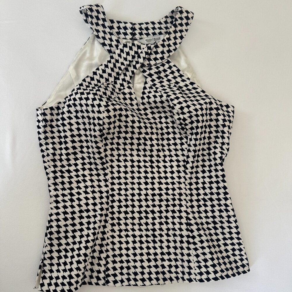 White House Black Market Houndstooth Sleeveless Top – Size XS
